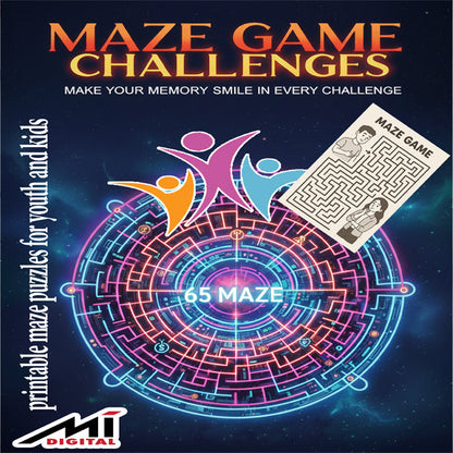 Maze puzzles for youth and kids